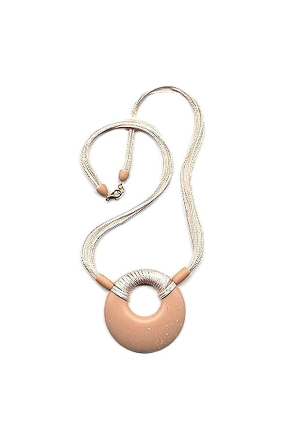 Necklace Amulet Salmon Pink - GL01568