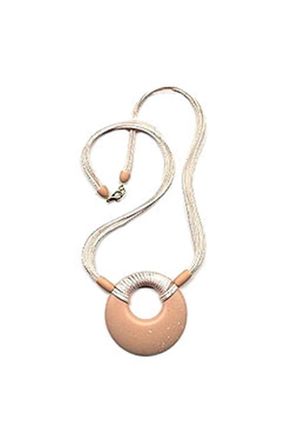 Necklace Amulet Salmon Pink - GL01568