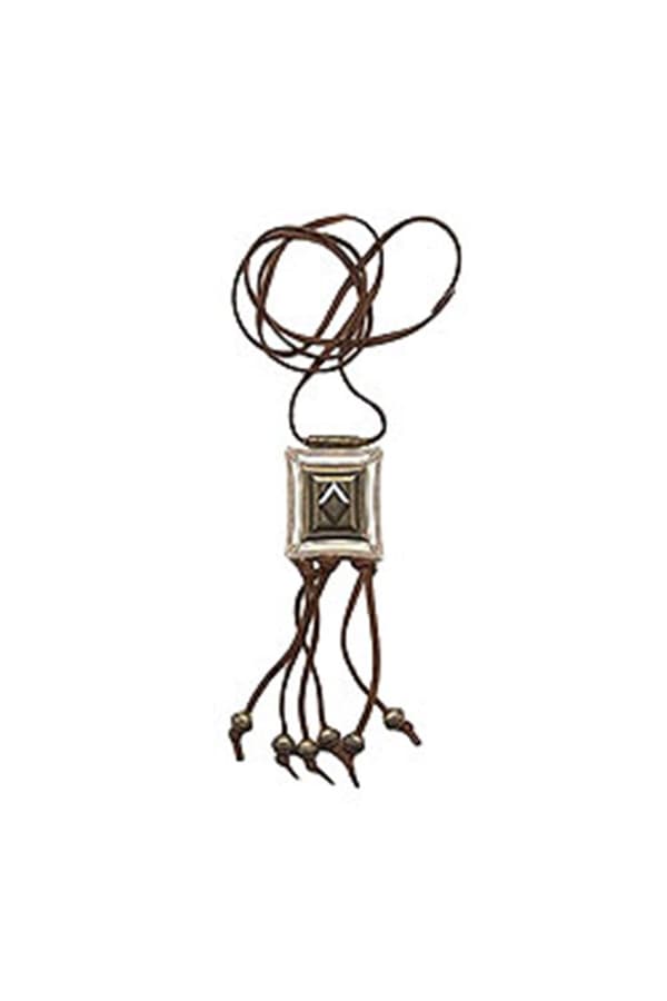Necklace Square Ivory Brass - GL01462