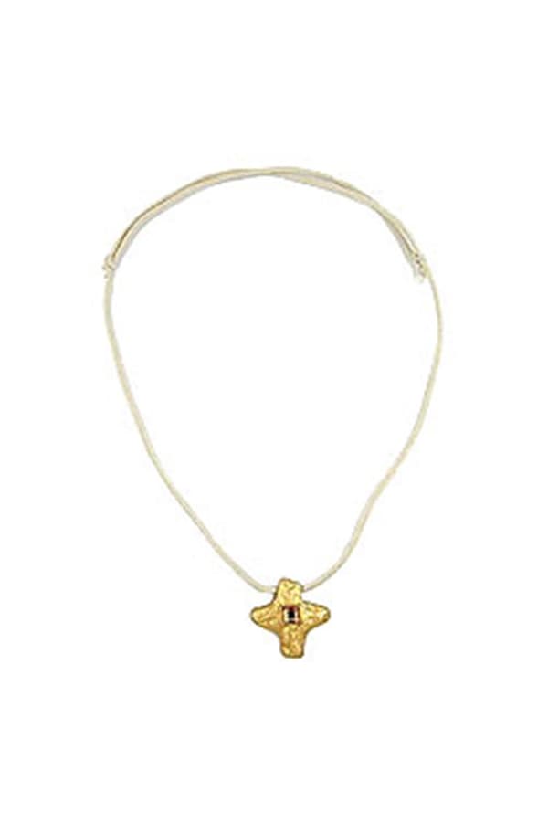 Necklace Metal Cross With Rhinestone - GL00759