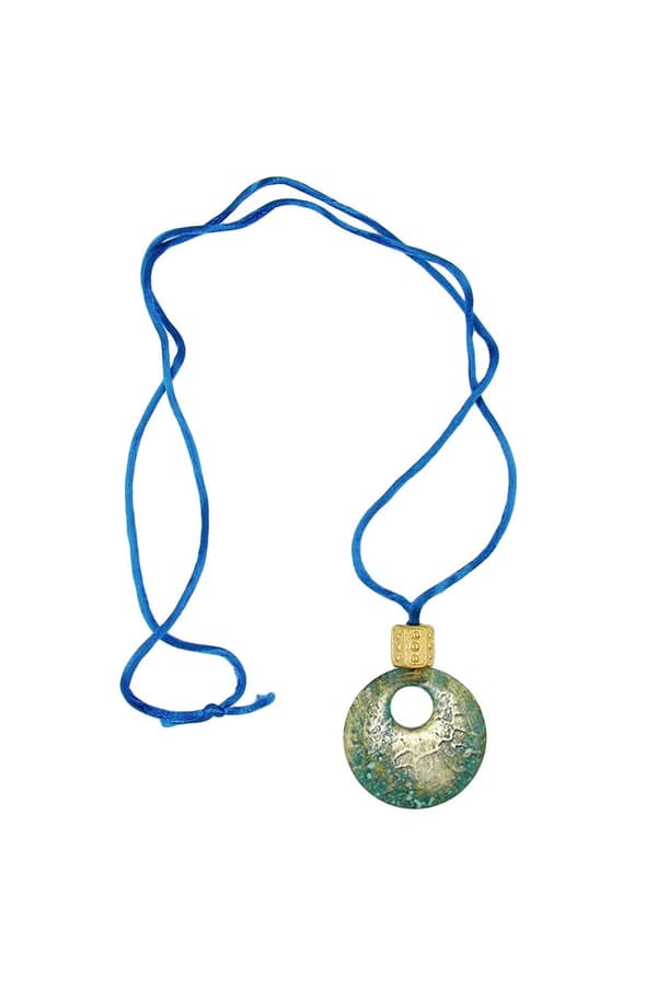 Necklace Pendant Blue/ Transparent - GL06474