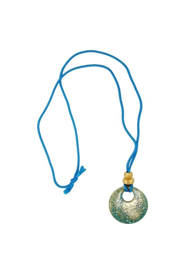 Necklace Eyecatching Disk Green - GL06000