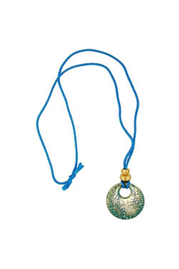 Necklace Eyecatching Disk Green - GL06000
