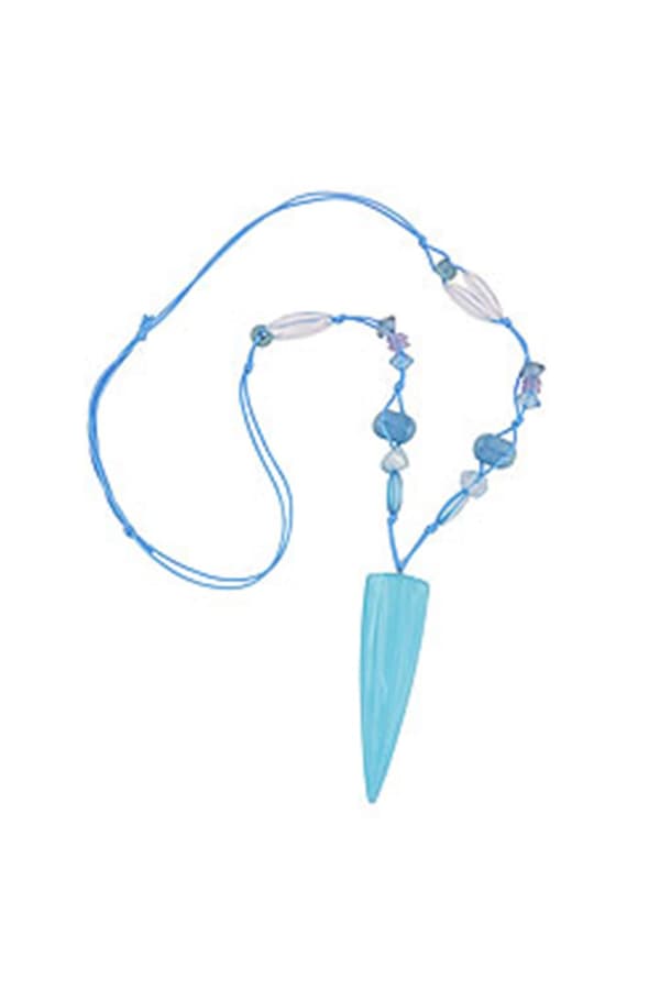 Necklace Long Triangle Light-Blue - GL01082