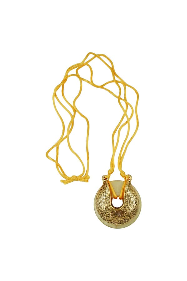 Necklace Amulet Horse Shoe Yellow - GL07351