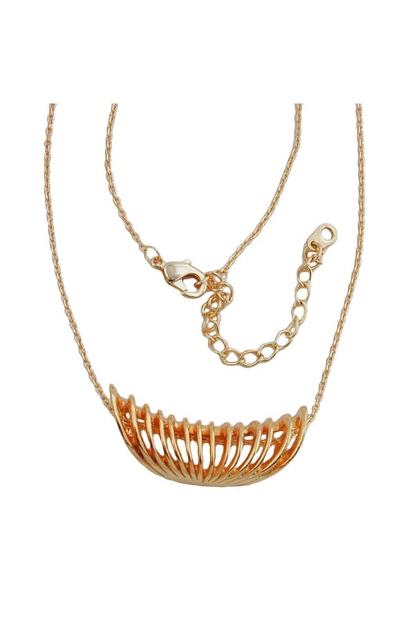 Necklace Spiral Pendant Copper Colored - GL01203