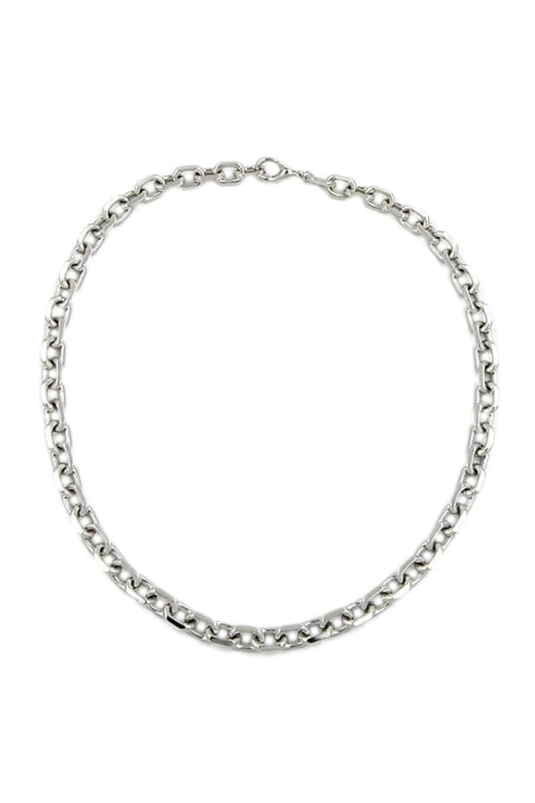 Necklace Anchor Chain Rhodium Plated 50cm - GL02240