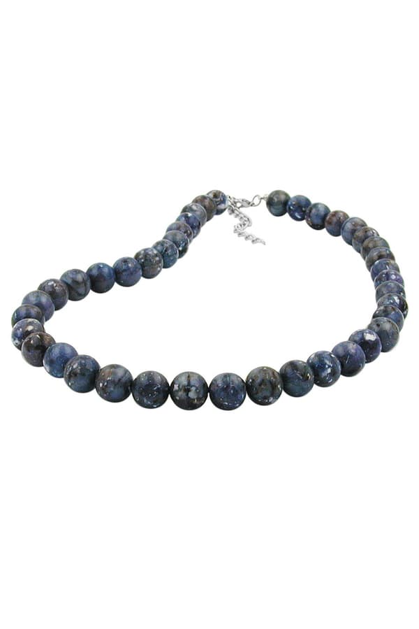 Necklace Beads 12mm Grey-Lilac - GL02065