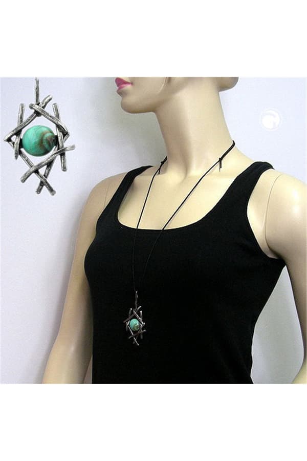Necklace Pewter Pendant - GL00680