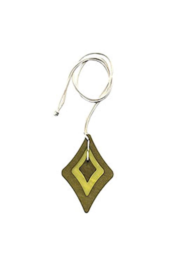 Necklace Baroque Pendant Green - GL07550