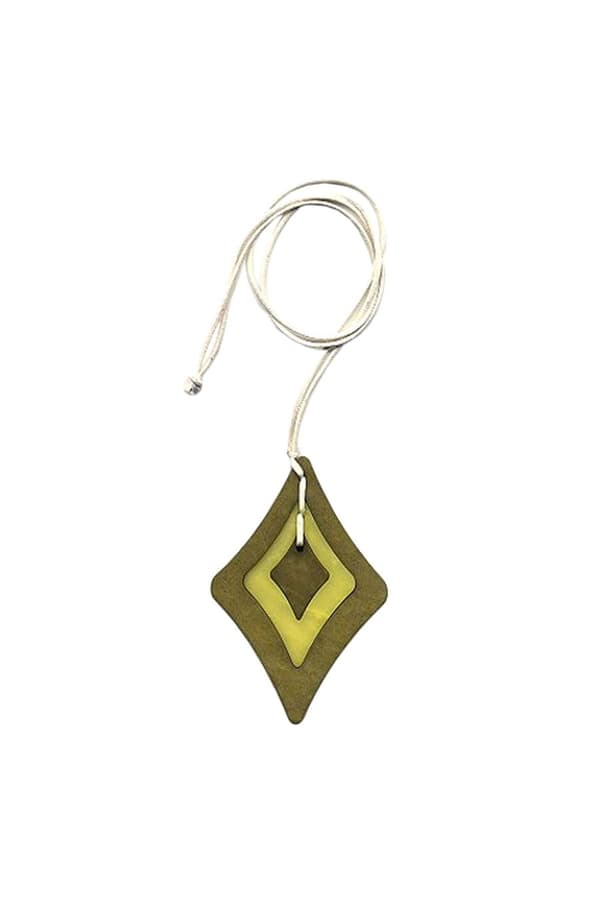 Necklace Baroque Pendant Green - GL07550