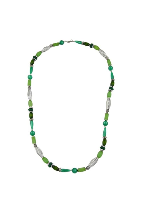 Necklace Beads Mint-Silk 90cm - GL04992