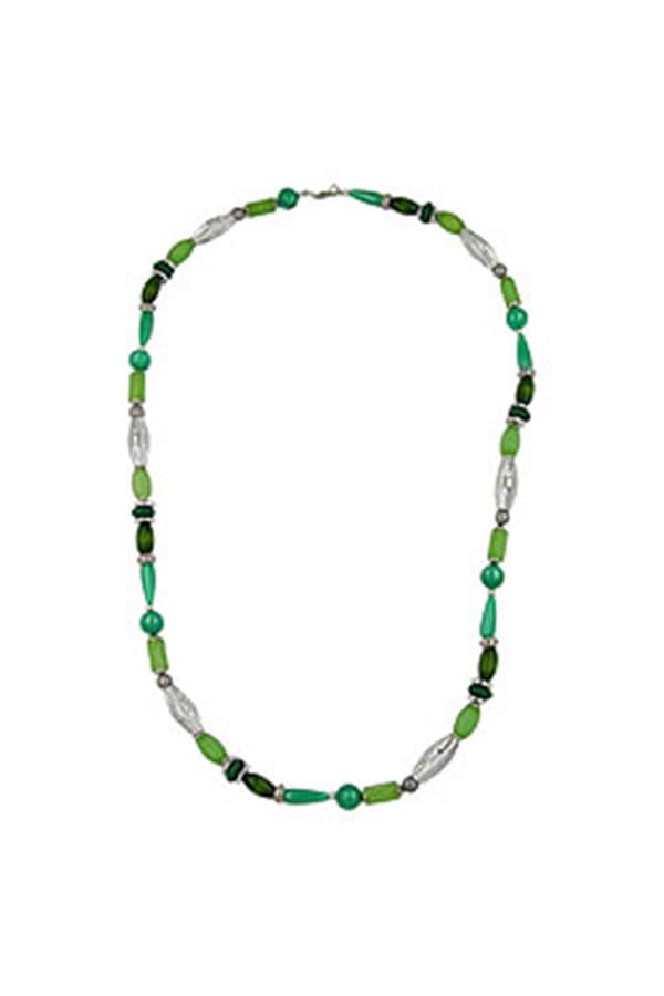 Necklace Beads Mint-Silk 90cm - GL04992
