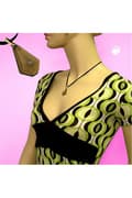 Pikkukuva 2 / 4: Necklace Trapezium Pendant Rhinestone Brown - GL04190