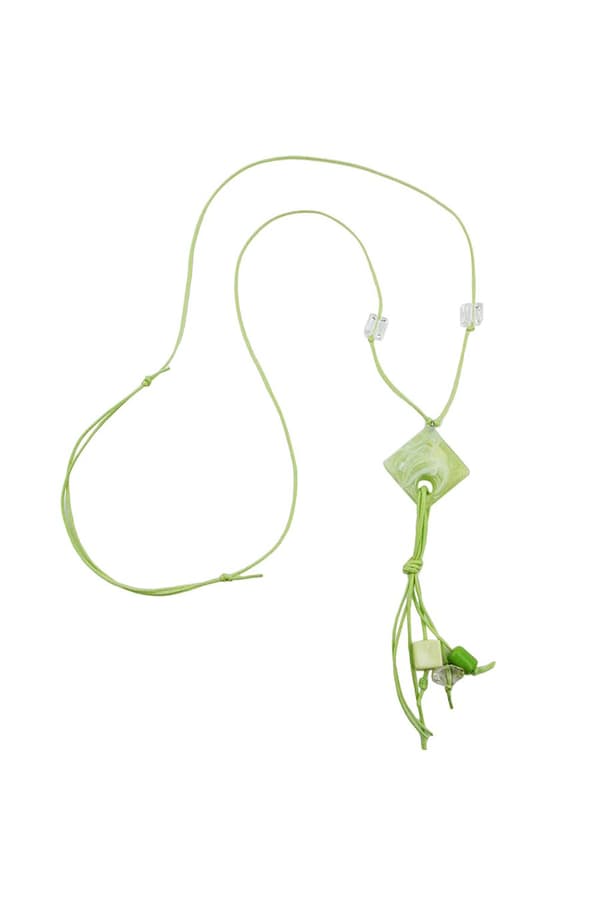Necklace Light Green Beads - GL02774