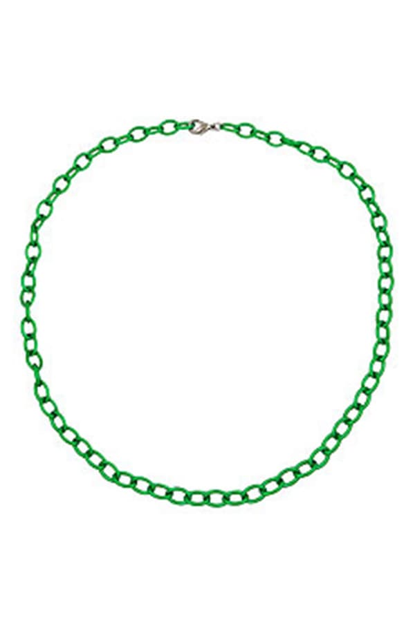Necklace Green Anchor Chain 7mm - GL02217