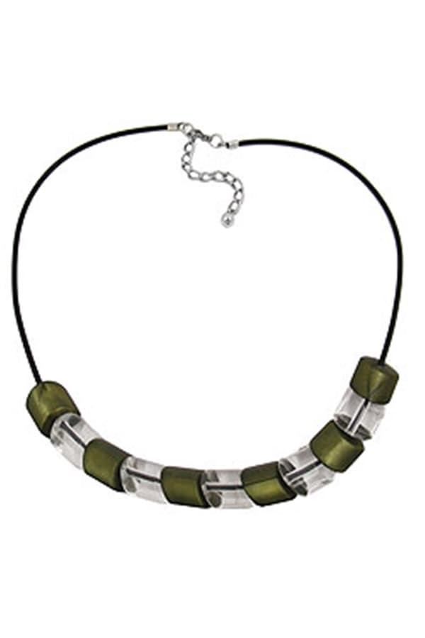 Necklace Beads Green 45cm - GL02207