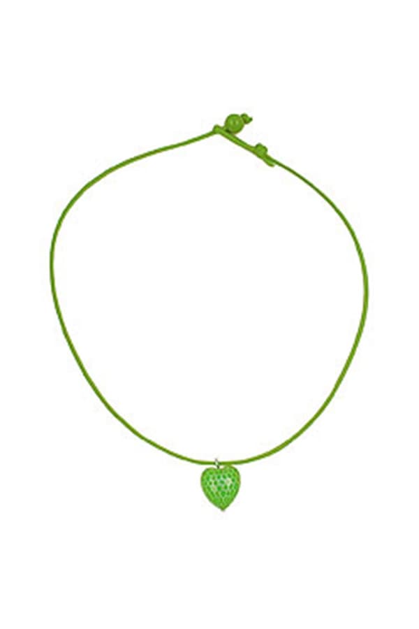 Necklace Heart Green - GL02074