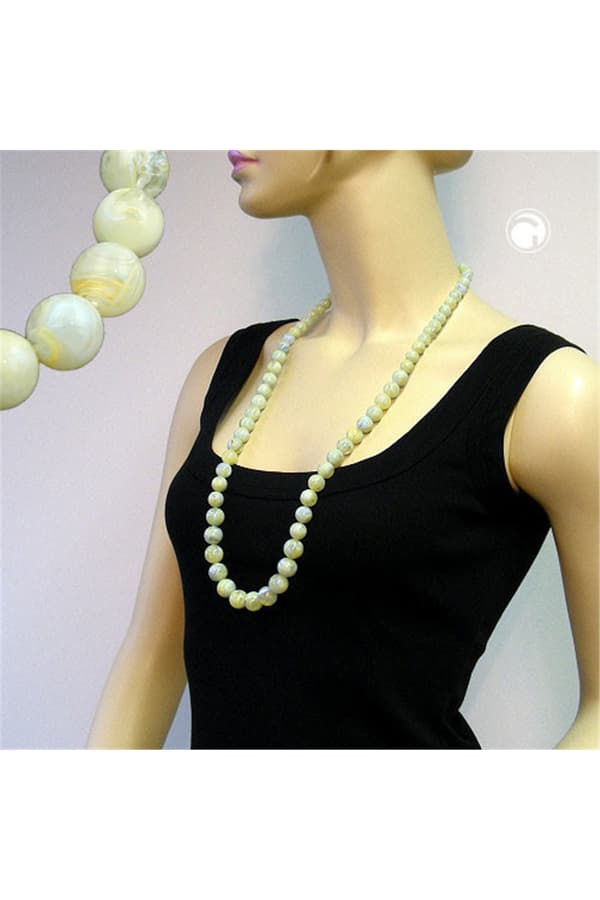 Bead Chain Green-Yellow Size Variable 85cm - GL01871