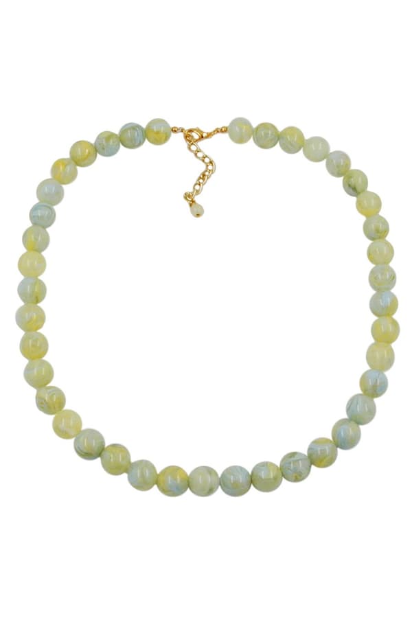 Bead Chain Beads 12mm Yellow-Green 50cm - GL01869