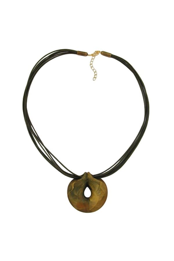 Necklace Green-Olive Ring 55cm - GL01224