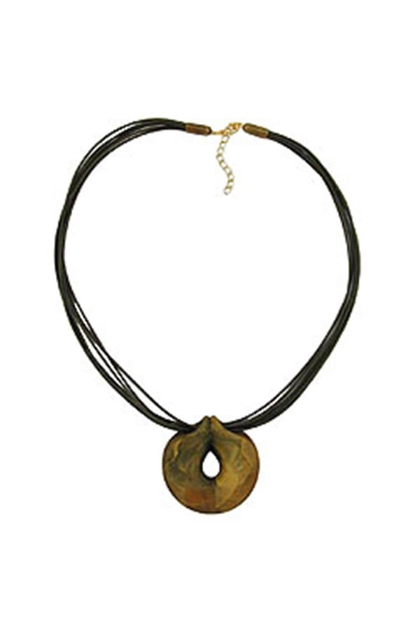 Necklace Green-Olive Ring 55cm - GL01224