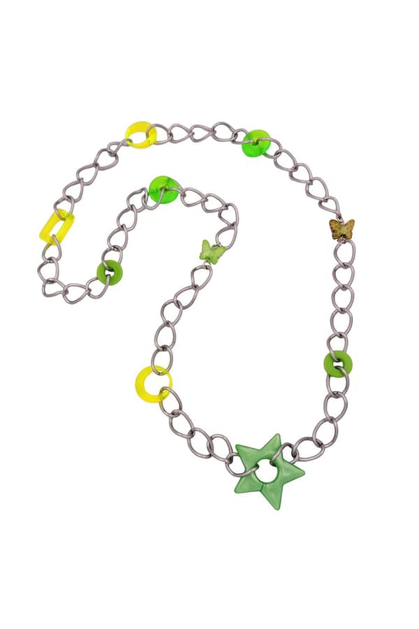 Necklace Oliv-Mint-Lime-Green Beads - GL01072