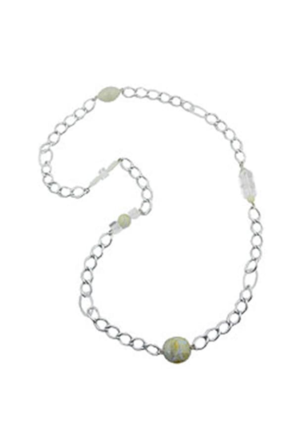 Necklace Curb Chain Beads 95cm - GL00144