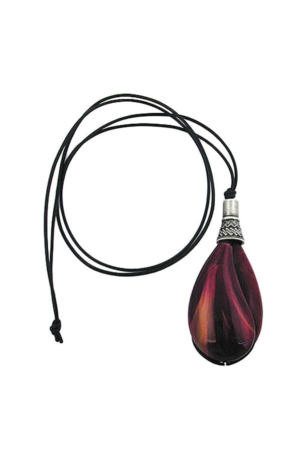 Necklace Drop Purple Marbled - GL04406