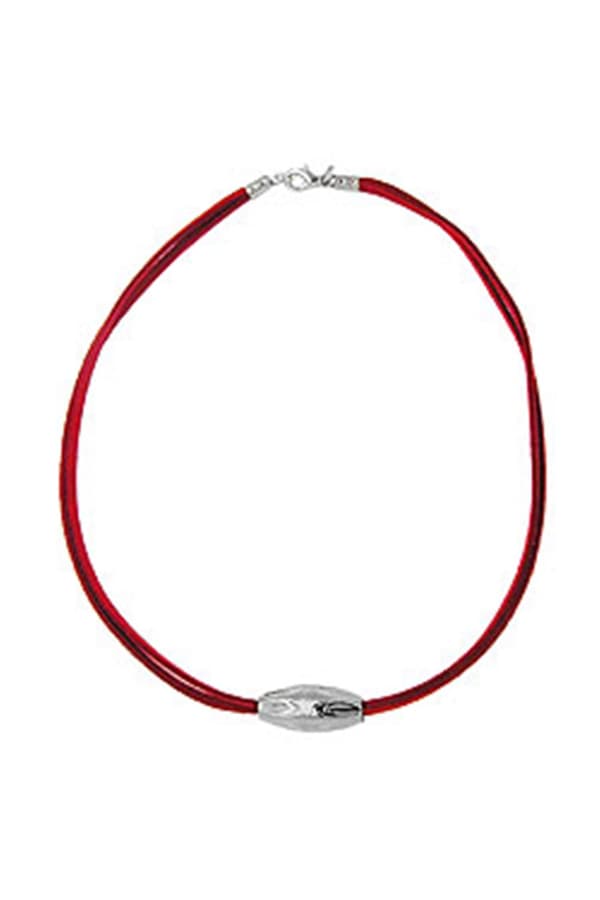 Necklace Olive Shaped With Grooves - GL01572
