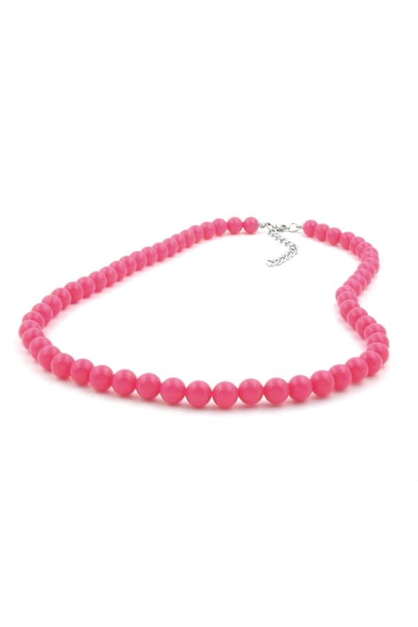 Necklace Beads Rose-Pink 8mm 40cm - GL01491-40