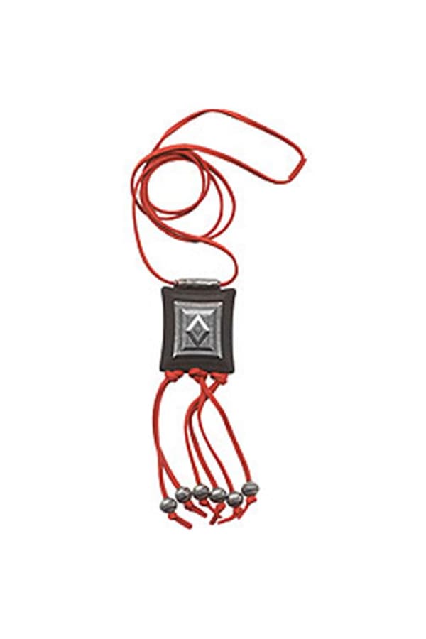Necklace Square Pendant With Charms - GL01460
