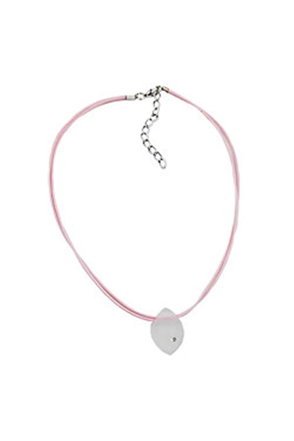Necklace Pendant White/ Matte Finish - GL01125