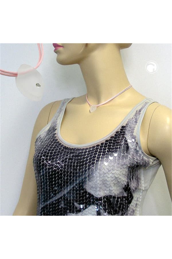 Necklace Pendant White/ Matte Finish - GL01125
