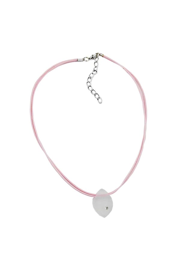 Necklace Pendant White/ Matte Finish - GL01125