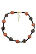 Miniatyrbild 4 av 4: Necklace Designer Beads Red/Black/Gold-Coloured - GL01097