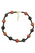 Miniatyrbild 1 av 4: Necklace Designer Beads Red/Black/Gold-Coloured - GL01097
