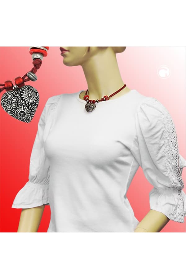 Necklace For Traditional Costume Heart - GL00993