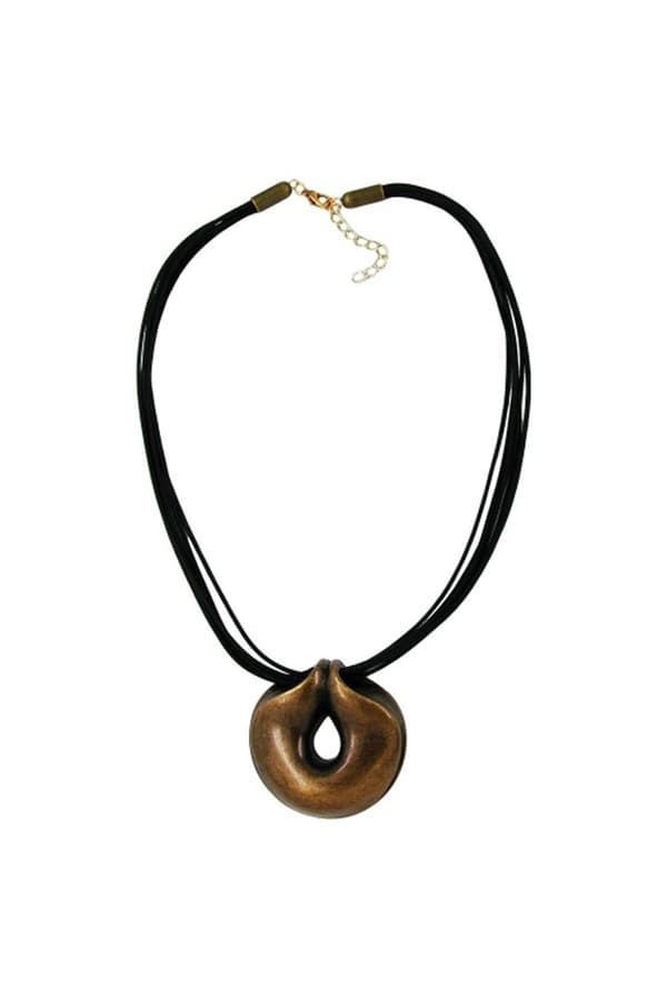 Necklace Amulet Brass-Coloured 50cm - GL07427