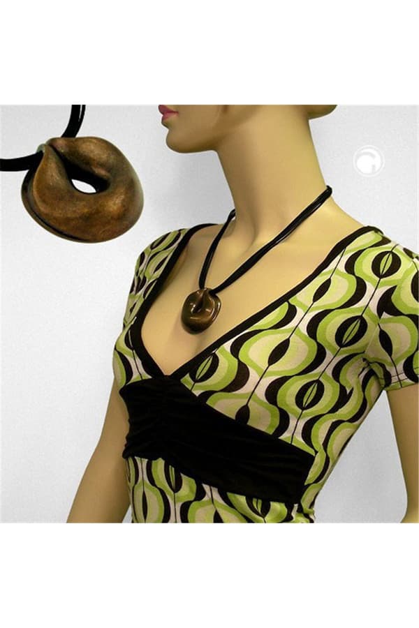 Necklace Amulet Brass-Coloured 50cm - GL07427