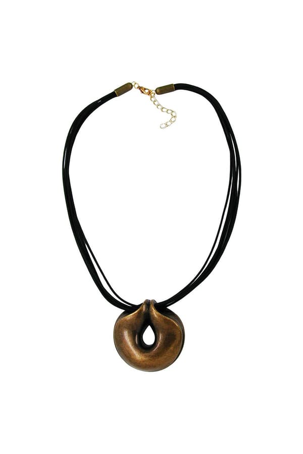 Necklace Amulet Brass-Coloured 50cm - GL07427