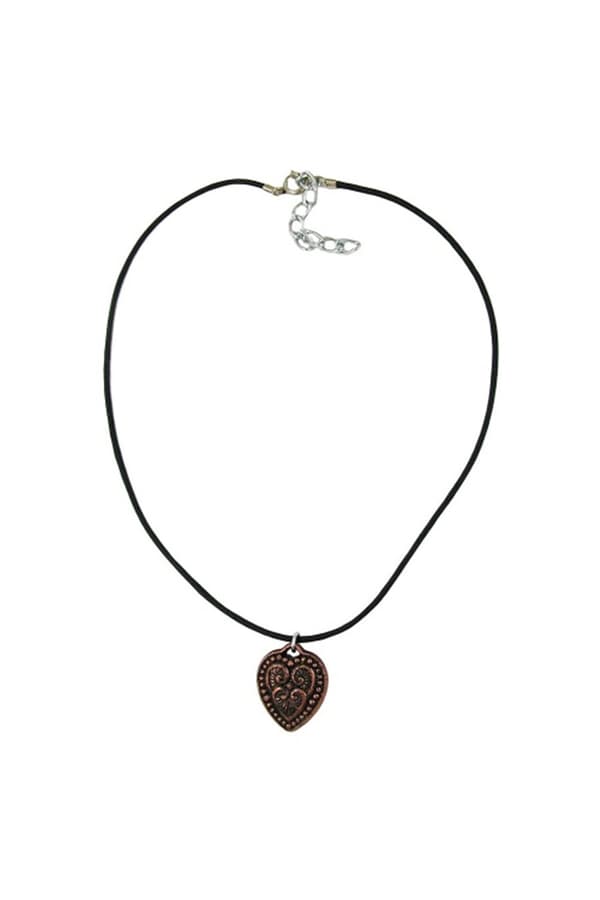 Necklace Heart Copper Coloured - GL05970