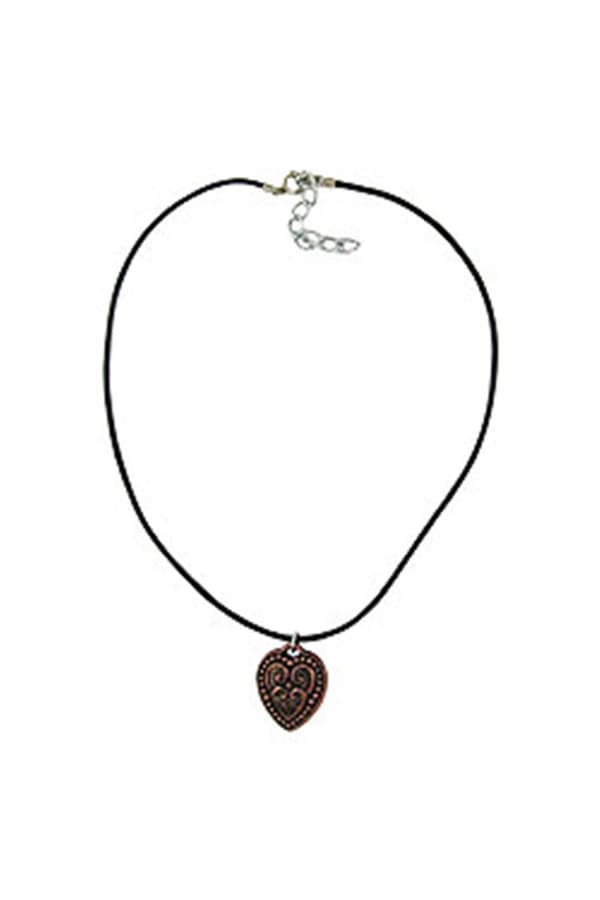 Necklace Heart Copper Coloured - GL05970