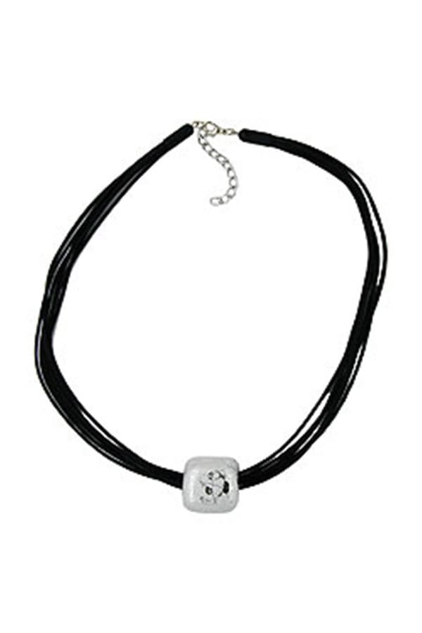 Necklace Square Beads Silver 50cm - GL05720
