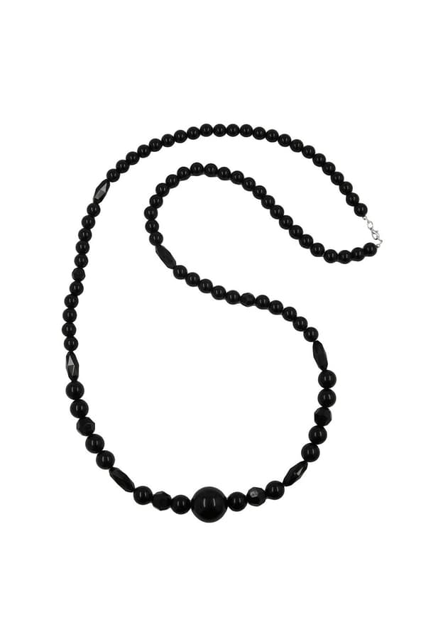 Necklace Jet-Black Pearl 22mm 100cm - GL02399