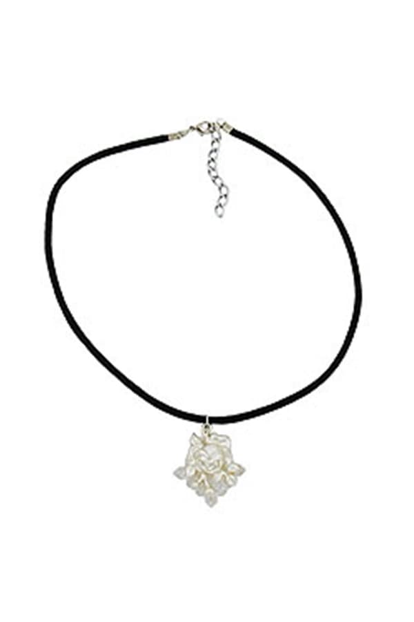 Necklace Rose Silver-Coloured/ Matte-Finish - GL01485