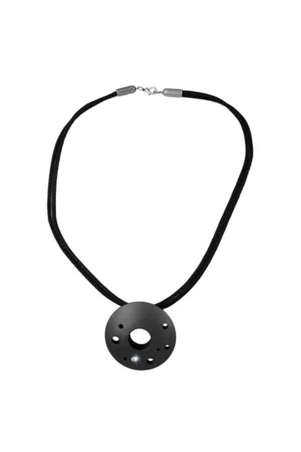 Necklace Metal Pendant Black Cord 50cm - GL00230
