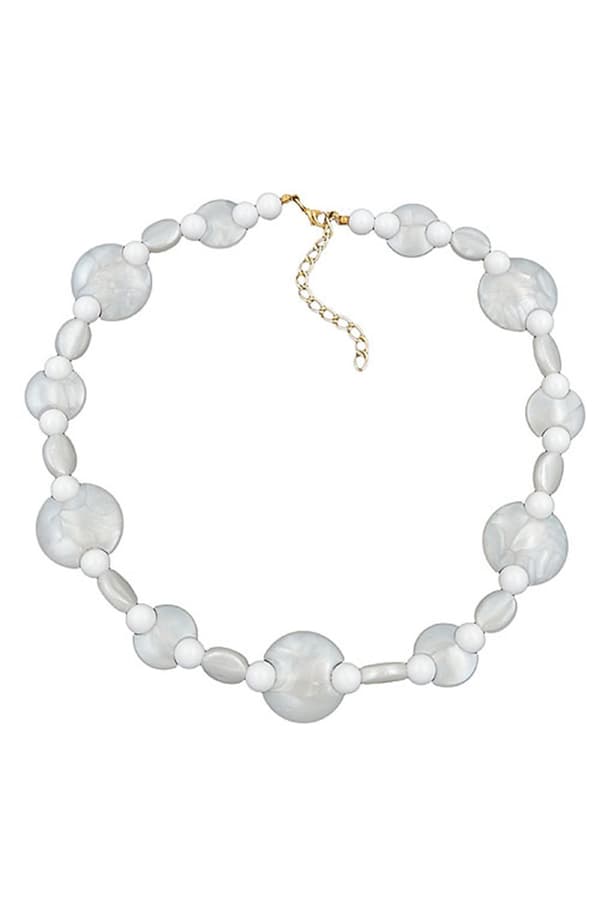 Necklace White Beads Pearl White - GL01240