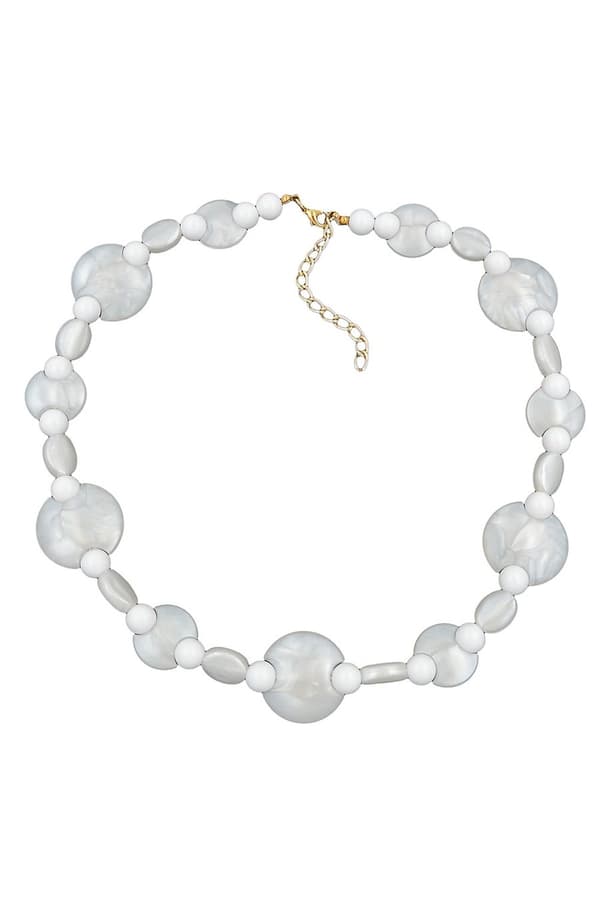 Necklace White Beads Pearl White - GL01240