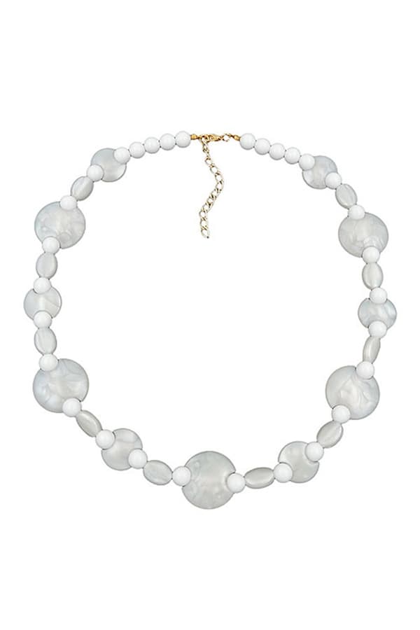 Necklace White Beads Pearl White - GL01242